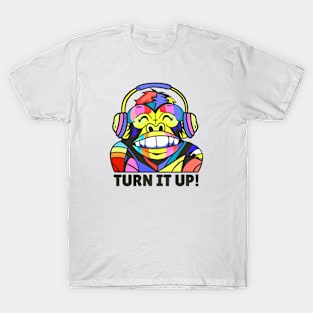 colorful monkey music T-Shirt